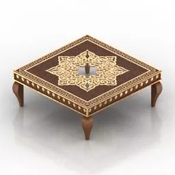 Table Arabic Decoration 3d model