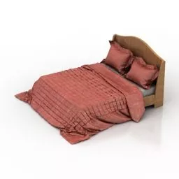 Double Bed Soul Furniture 3d model