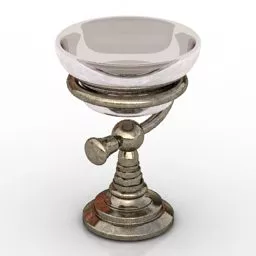 Wood Pad Tableware 3d model