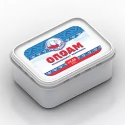 Pack Of Butter Milk 3d model