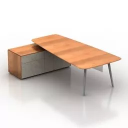 Office Table Working Space 3d model