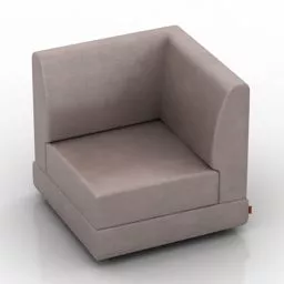 Single Sofa Matrix Corner Style 3d model Single Sofa Matrix Corner Style 3d model