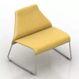 B&b Plastic Sofa Italia Lazy 3d model