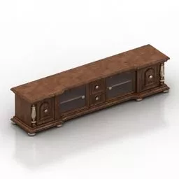 Wood Locker Bedroom Furniture 3d model