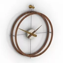 Circular Wall Clock 3d model