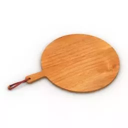 Round Chopping Board 3d model