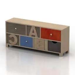 Locker Abc For Kid Learning 3d model
