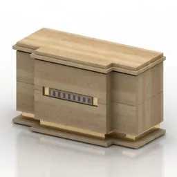 Classic Bedside Table Lalique 3d model
