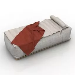 Bed Cloud Sofa Furniture 3d model