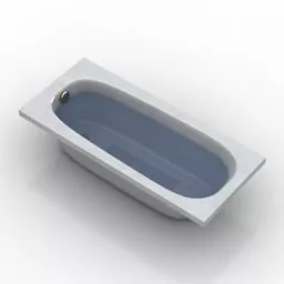 Hotel Bathtub Continental 3d model