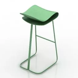 Green Chair Bar Furniture 3d model
