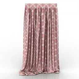 Curtain Vintage Textile 3d model