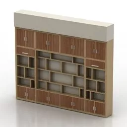 Wall Rack Bedroom 3d model