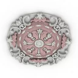 Rosette Molding Plaster Decoration 3d model