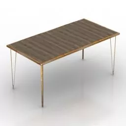 Conference Table Wishbone 3d model Conference Table Wishbone 3d model