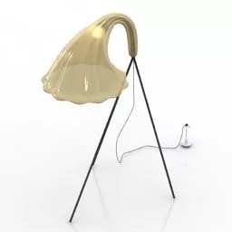 Torchere Gramophone Decoration 3d model