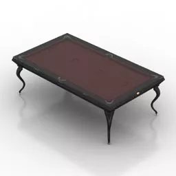 Wooden Pool Table 3d model