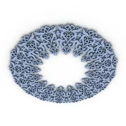 Rosette Molding Decor 3d model