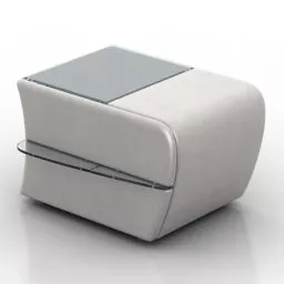 Bedside Table Santa Cruz Furniture 3d model