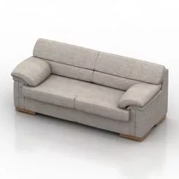 Double Sofa Kiss 3d model