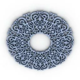 Round Islamic Rosette 3d model