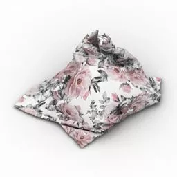 Pillow Floral Pattern 3d model