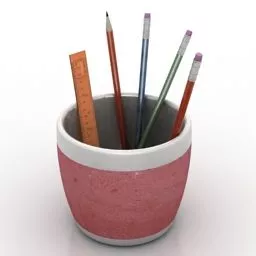 Pencils Stack 3d model
