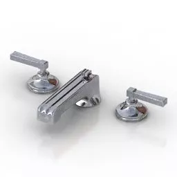 Old Brass Faucet 3d model