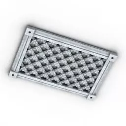 Air Grate Metal Material 3d model