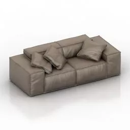 Sofa Melia With Pillows 3d model