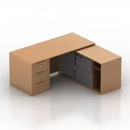 Cabinet Table Combine Conference Room 3d model