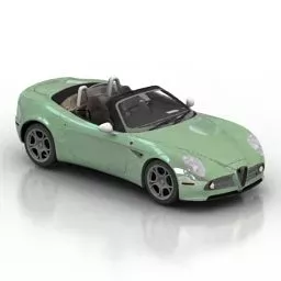 Alfa Romeo 8c Car 2010 3d model