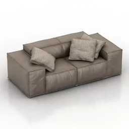 Leather Sofa Melia 2 Seats 3d model