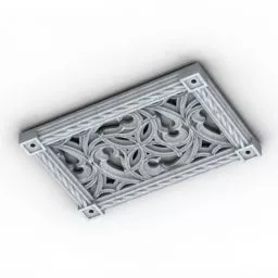 Ceiling Metal Air Grate 3d model