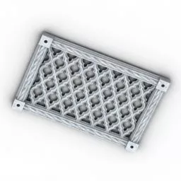 Rectangle Air Grate 3d model