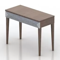 Wooden Dressing Simple Style 3d model