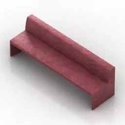 Modernism Bench With Stool 3d model
