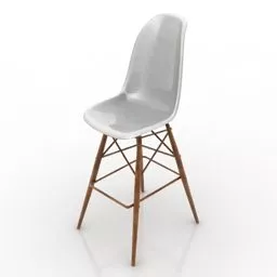 Plastic Chair Eames Style 3d model