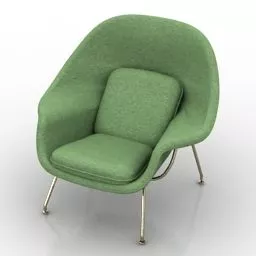 Modern Armchair Womb 3d model