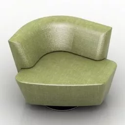 Green Leather Sofa Walterknoll 3d model