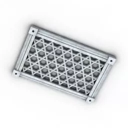 Air Grate Molding Plaster 3d model