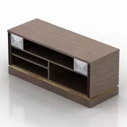 Rustic Locker With School Accessories Inside 3d model
