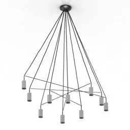 Ceiling Lamp Antique Wire Hanger 3d model