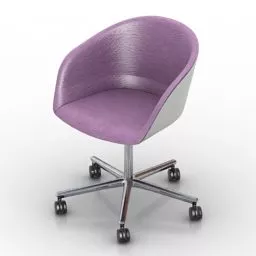Office Wheels Armchair Kyo 3d model