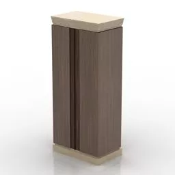 Wardrobe Two Door With Drawer 3d model