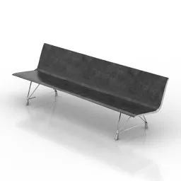 Bank Bench 3d model