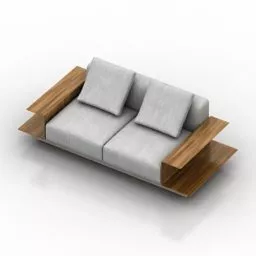Sofa Yuuto 2 Seats V1 3d model