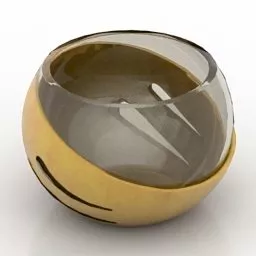 Half Transparent Cup 3d model