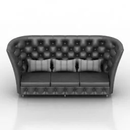 Sofa Capitone V1 3d model