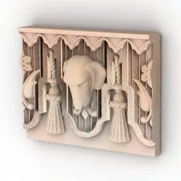 Classic Decoration Frieze Molding 3d model